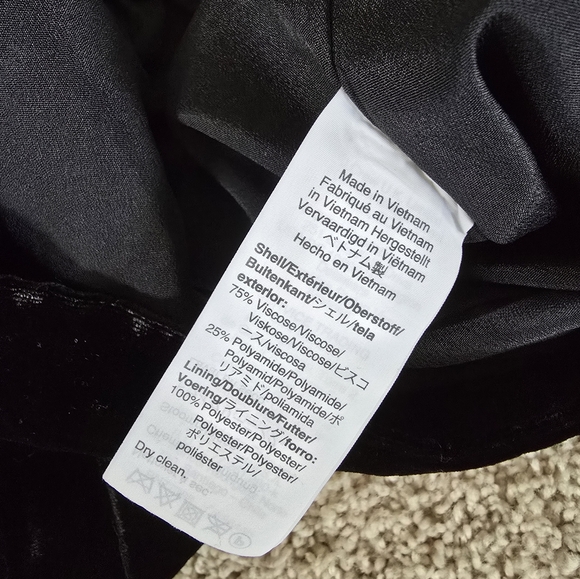 New J. Crew womens size 2 black velvet pull on pants  high rise - Picture 7 of 7